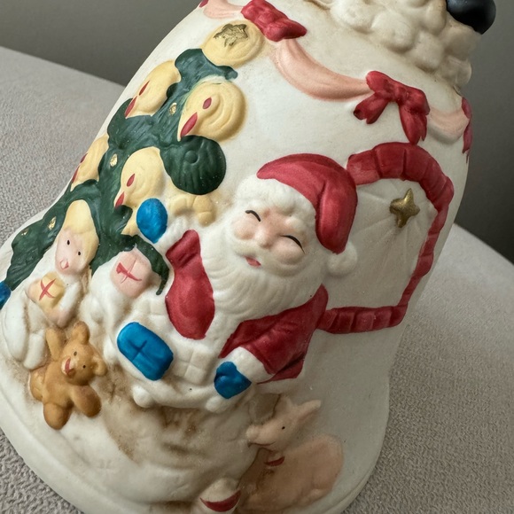 Vintage Lighted Santa Bell - Picture 2 of 14
